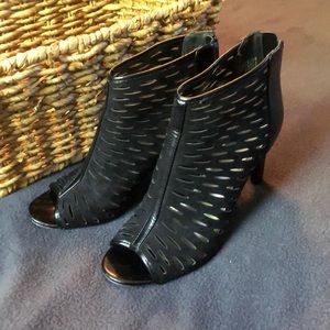 Black Open-Toe Heels